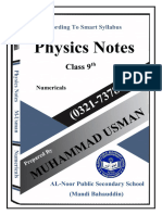 Numerical 9th Physics.....