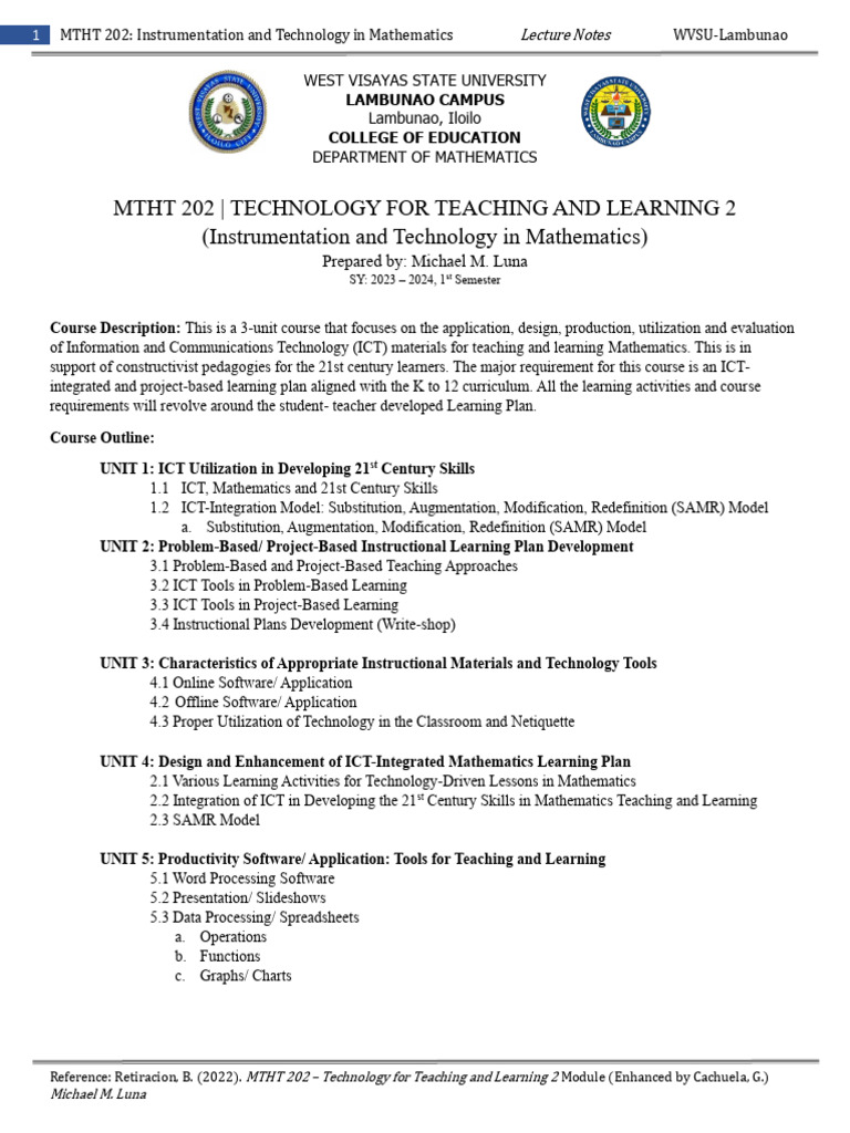 Technology in Mathematics Education | PDF | Educational Technology ...