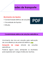 Propriedades Transporte Líquidos Condutividade Elétrica