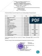 SURAT TUGAS GLADI WISUDA 115 Menwa