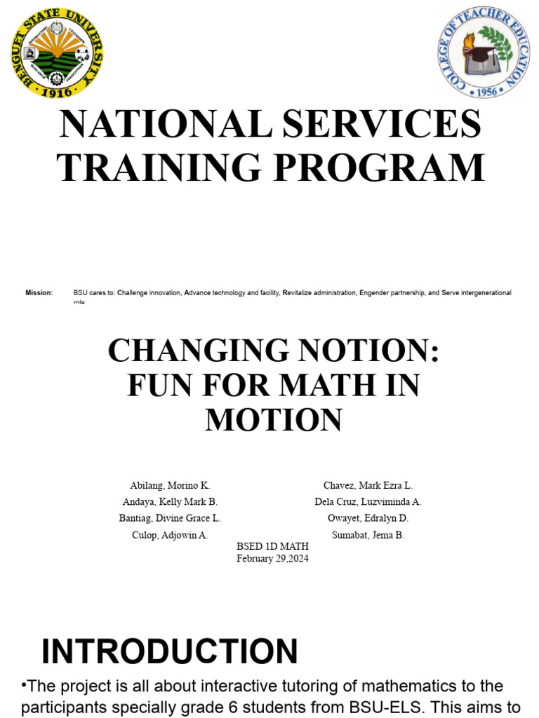 Project Proposal Presentation Template Pdf Mathematics Learning