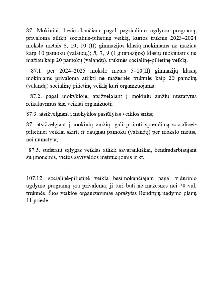 Socialines Valandos | PDF
