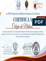 Certificado Aval Colegio de Medicos