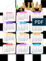 Calendario 2024 Motivo AJEDREZ