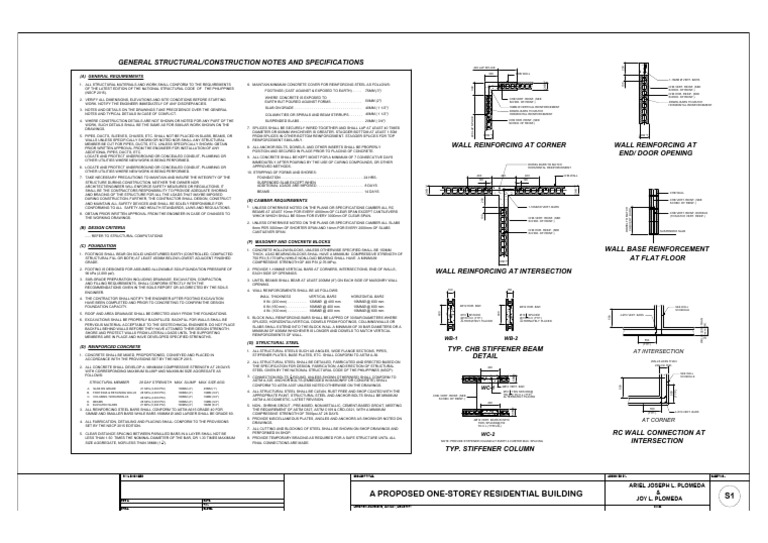 CHB Stiffener Beam Specifications | PDF | Concrete | Structural Steel