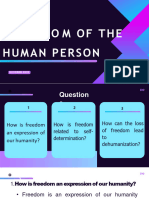 Freedom of The Human Person Topic 3