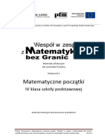 Matematyka Bez Granic - Klasa 4