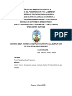 Acciones de La Guardia Nacional Bolivariana para Cumplir El Plan de La Sunad 2019-2025