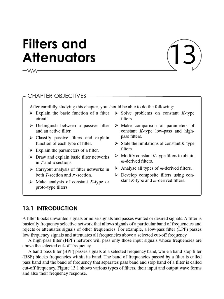 Types of Passive Filters Explained | PDF | Electronic Filter | Low Pass ...