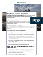 HD Hyundai Construction Equipment Regional Service Engineer