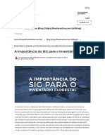 SIG e Inventário Florestal - Compreendendo Sua Importância