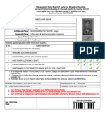 Exam Form Application of Candidate For