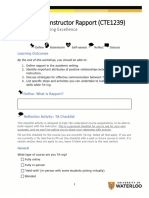 CTE1239 - Building TA Instructor Rapport Handout - W2023 - Fillable