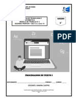 Grado 2°: Procesador de Texto I