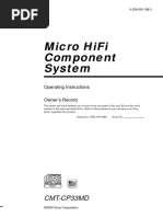 Micro Hifi Component System: Cmt-Cp33Md