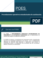 POES (Procedimientos Operativos Estandarizados de Sanitizacion) .