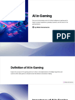 AI in Gaming: by Nikita Gomannache