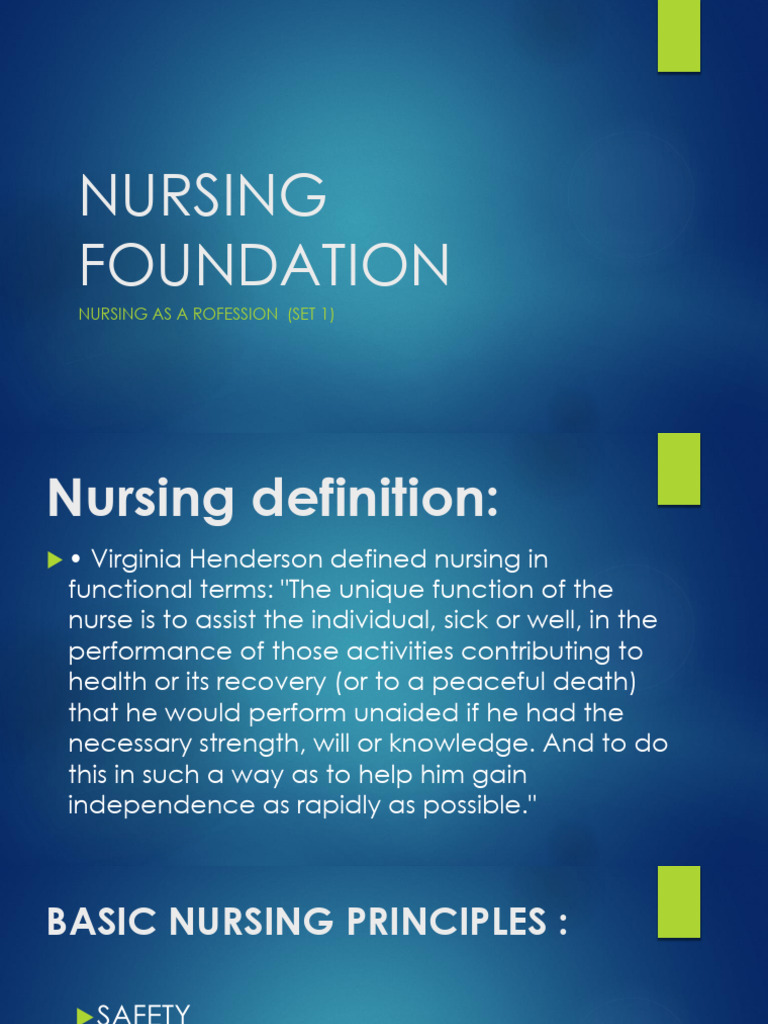 NSG As A PRFSN Set 1 | PDF | Nursing | Science