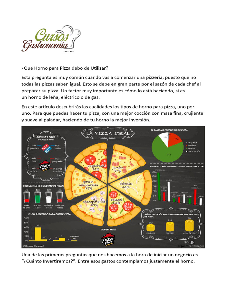 Tipos de Hornos para Pizza: Guía Esencial | PDF | Pizza | Convección, image size:768x1024