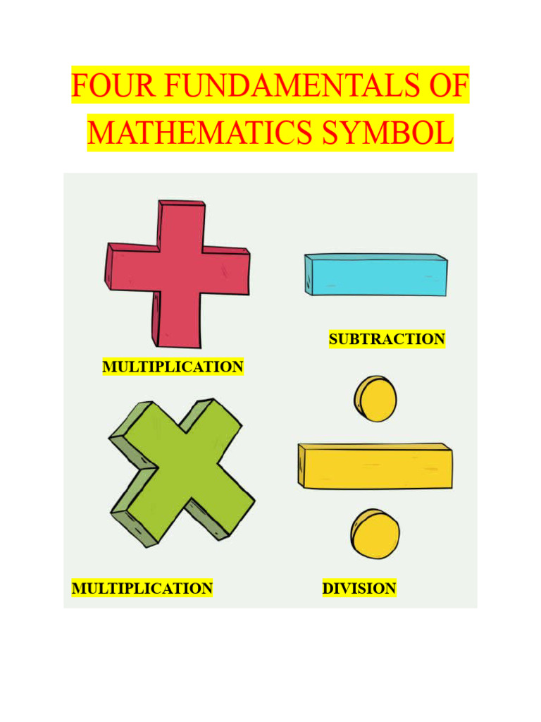 Four Fundamentals of Mathematics | PDF