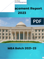 IIM Bodhgaya Final Placement Report MBA 2021 23