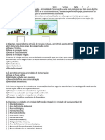 Atividade Sobre Unidades de Conservação - 3º Médio