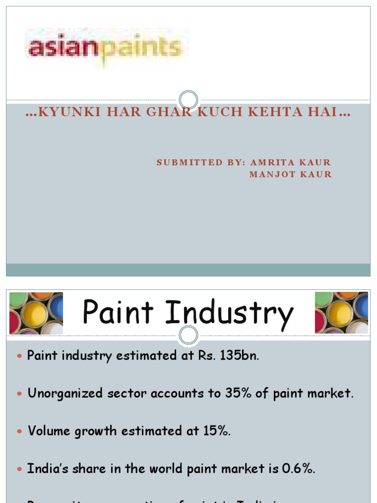 Asian Paints: Market Insights & Future Plans | PDF | Profit (Accounting ...