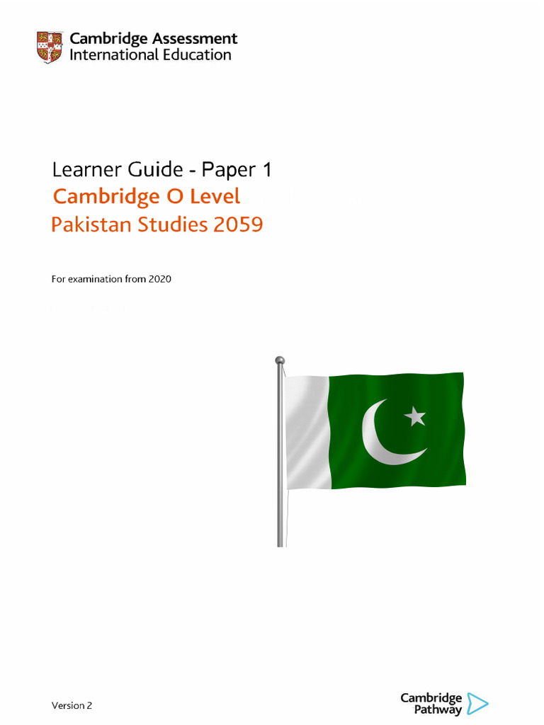 2059 Learner Guide Paper 1 (For Examination From 2020) | PDF ...