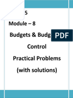 Practicals Budgetory Control