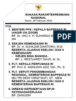 Penyapaan Rakortekrenbangnas