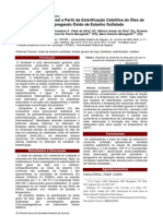 Produção de Biodiesel a PArtir da Esterificação Catalítica do Óleo de Soja Empregando Óxido de Estanho Sulfatado