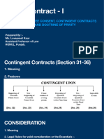 m2 Consideration Free Consent Contingent Contracts Void Agreements and Doctrine of Privity