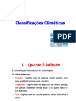 2 - Aula - Classificações Climaticas