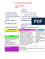 1° C Sesion de Aprendizaje de Matemática Carolina