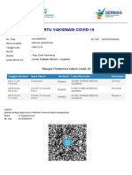 Kartu Vaksinasi Covid-19: Riwayat Pemberian Vaksin Covid-19