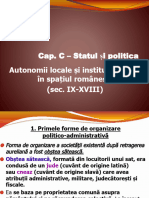 Autonomii Locale - I Institu-Ii Centrale - N Spa-Iul Rom-Nesc