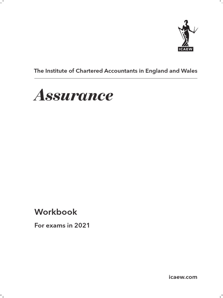 Assurance ICAEW Workbook 2021 | PDF | Audit | Auditor's Report
