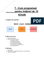 SCRIPT Programare Apel 15 Minute SCRIPT Sustinere Intalnire 15 Min