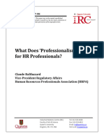 Professionalism For HR Professionals July2014