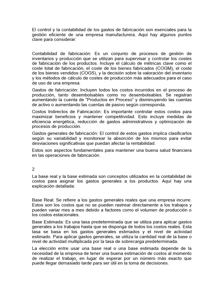 Costos de Producción y Control Financiero | PDF | Contabilidad | Costo