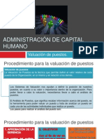 Administración de capital humano valuacion de puesto