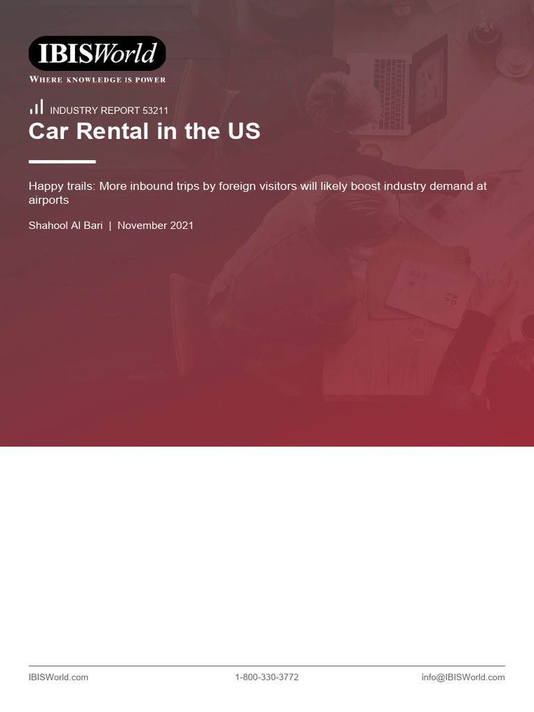 Car Rental in The US Industry Report | PDF | Car | Car Rental