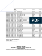 P.Horario Regional Velocidad, Saltos, Vallas