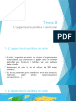 Tema 8 OrganitzacióPolíticaITerritorial.