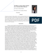 Career-Decision Self-Efficacy Among College Students With Symptom