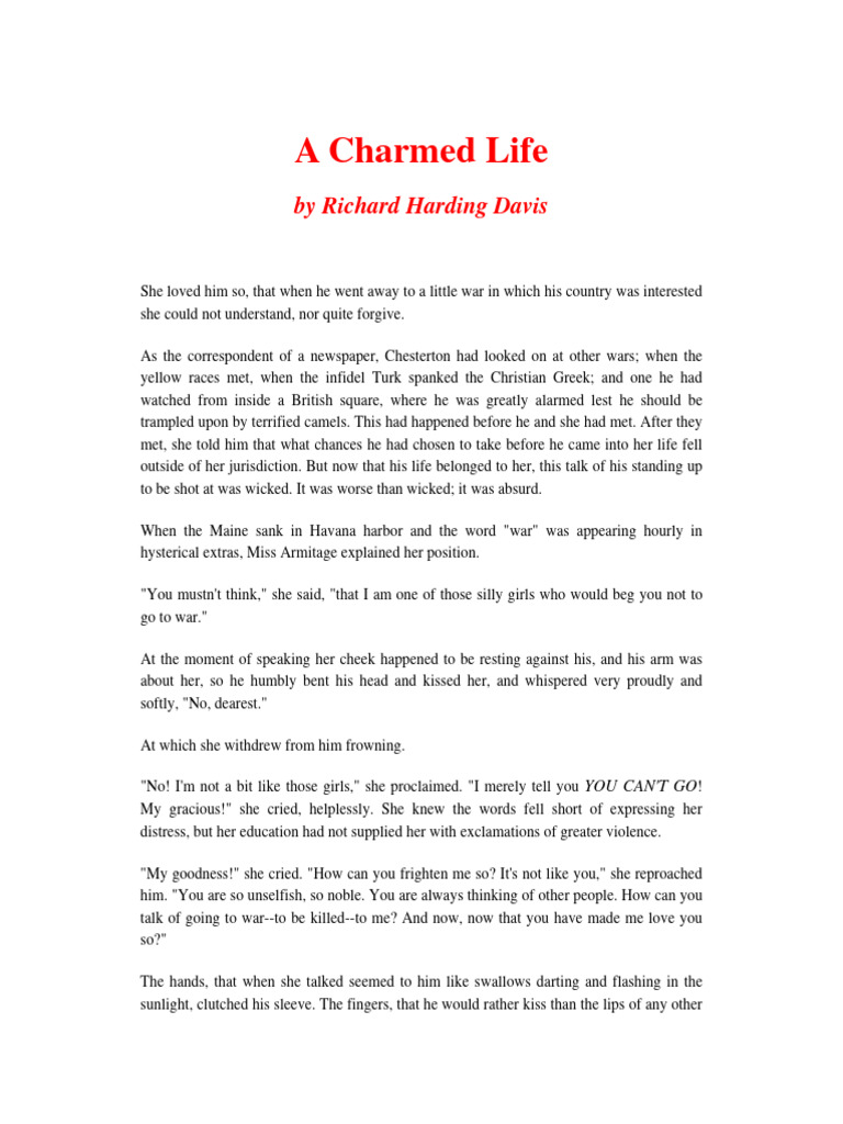 You Lead A Charmed Life Meaning