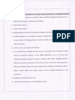 Minimum Requirement, Details, Terms and Conditions of Solar Powered EVCS