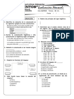 Examen I Bimestre Lenguaje - Alfa 1S