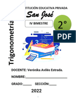 Trigo. 2° Sec. Iv Bimestre