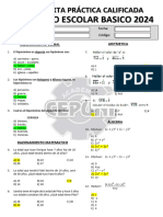 6° Sexta Practica Calificada - Ciclo Escolar Basico - Claves